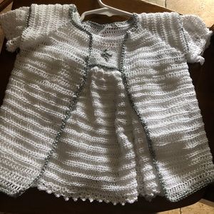 Hand made christening outfit